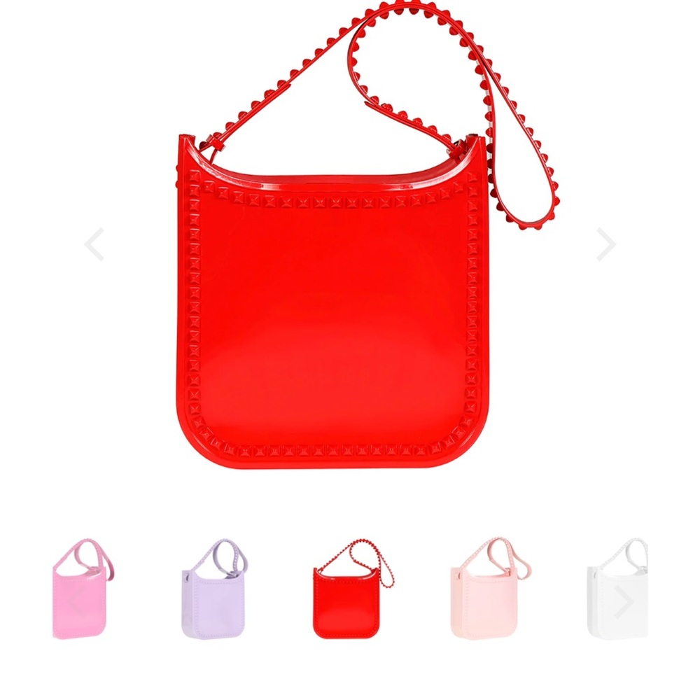 Carmen Sol Fico Large Crossbody In Red